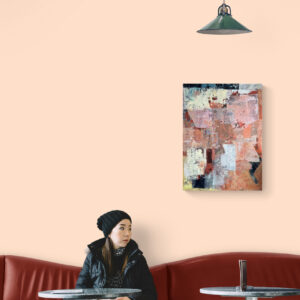 Abstract 7174 gepresenteerd aan de muur